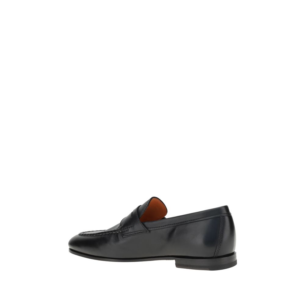 Mocassins en cuir Santoni
