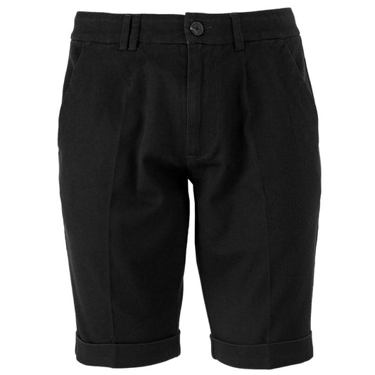 Short en coton noir Yes Zee