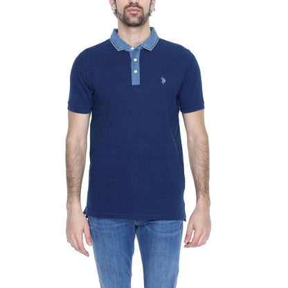Polo bleu en coton US POLO ASSN.