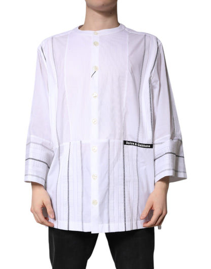 Dolce & Gabbana White Cotton Button Down Long Sleeves Shirt by Dolce & Gabbana