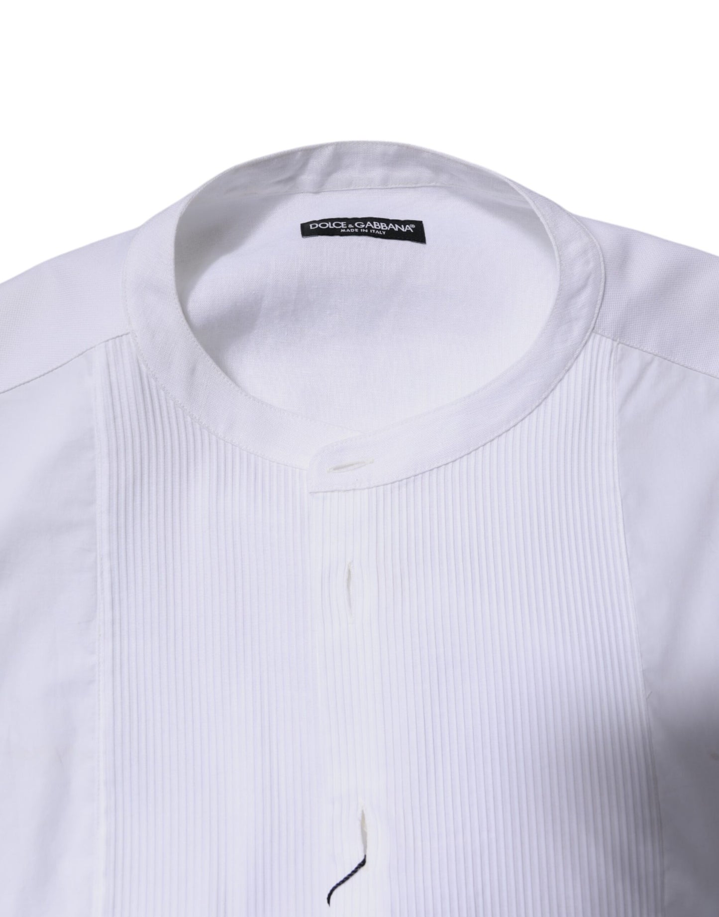 Dolce & Gabbana White Cotton Button Down Long Sleeves Shirt by Dolce & Gabbana