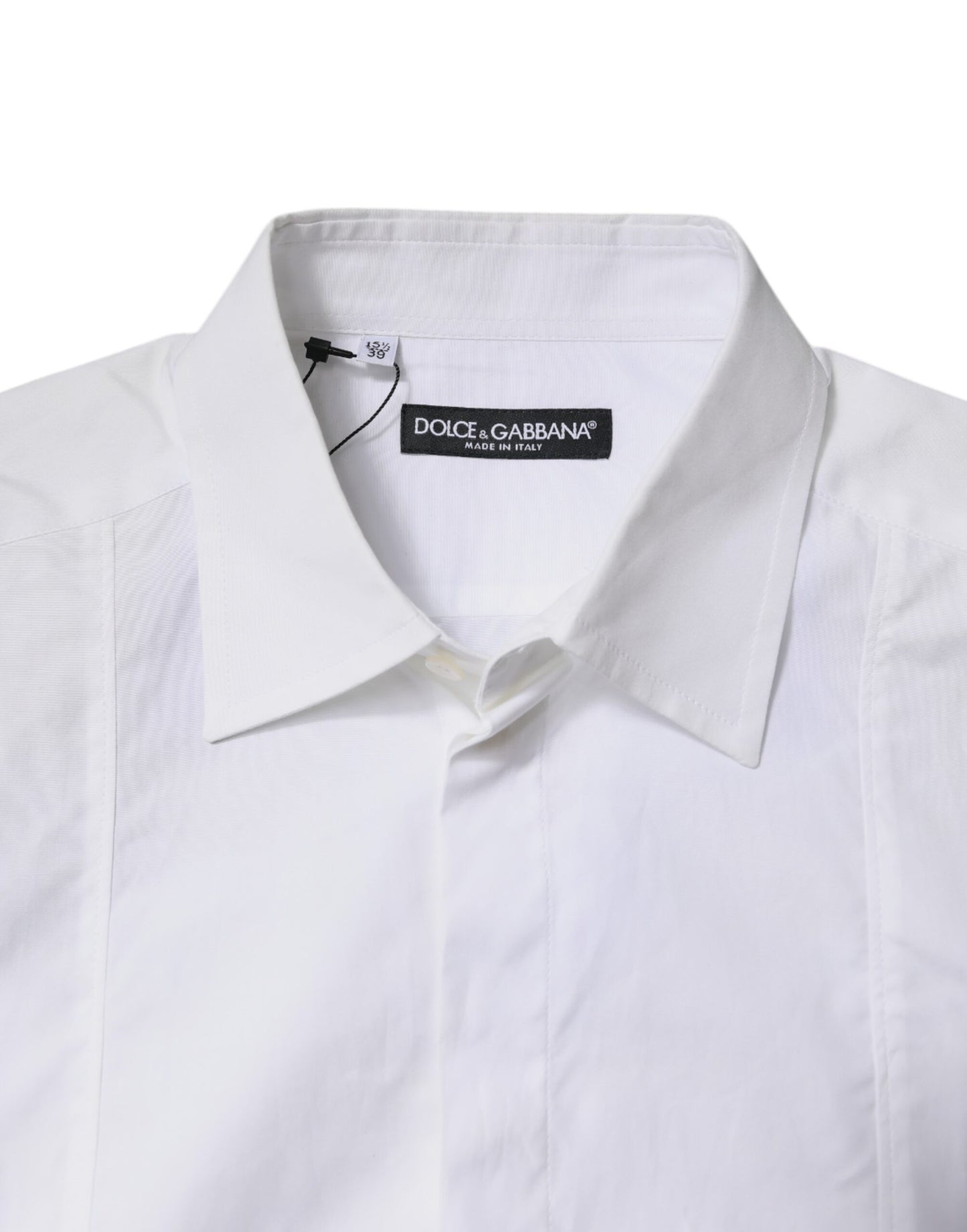 Dolce & Gabbana White Cotton Collared Dress Formal Shirt by Dolce & Gabbana