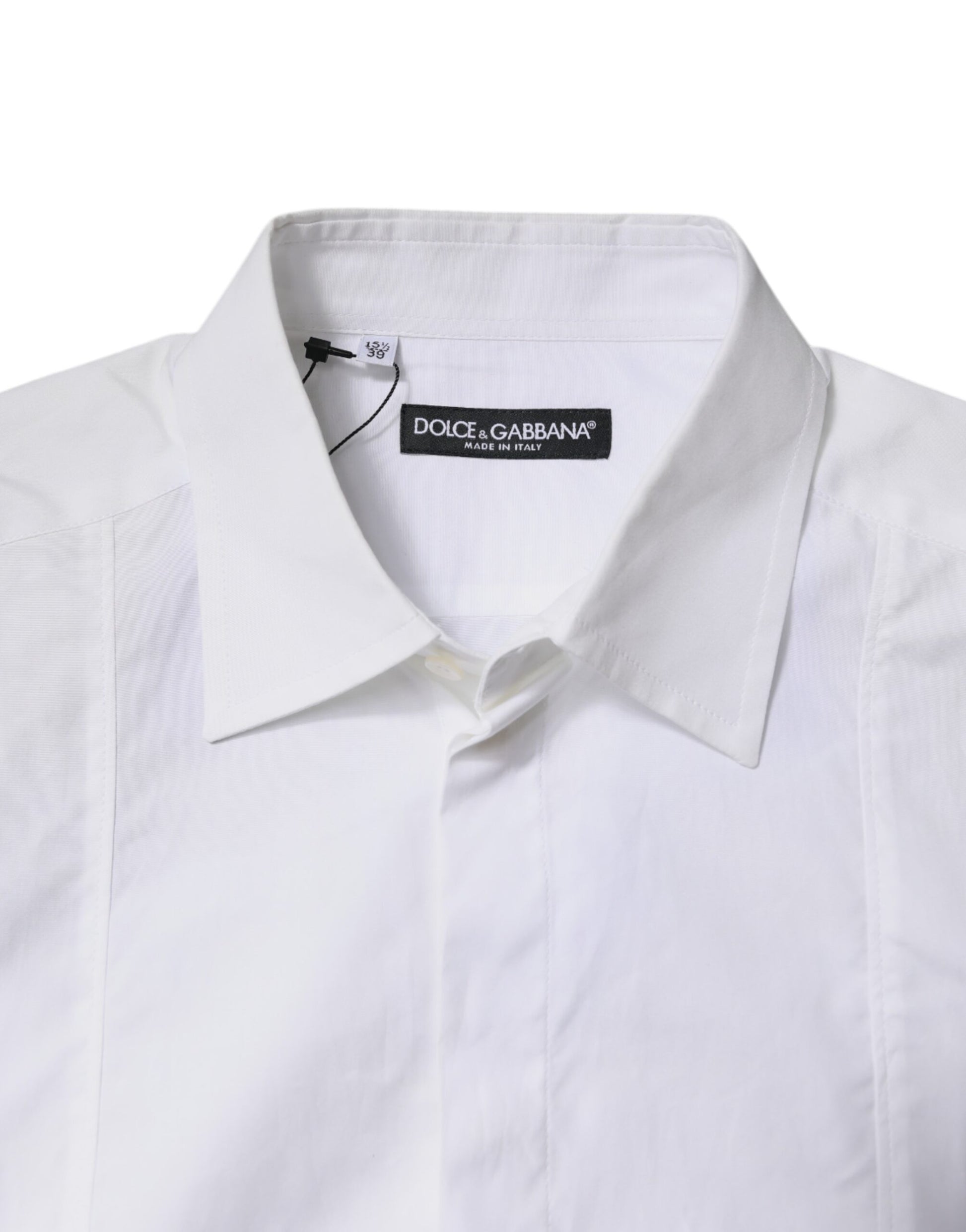 Dolce & Gabbana White Cotton Collared Dress Formal Shirt by Dolce & Gabbana