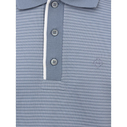 Polo Dunhill en coton bleu