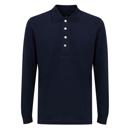 Polo Dunhill en cachemire bleu