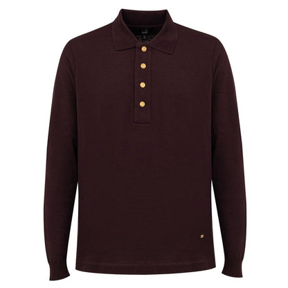 Polo Dunhill en cachemire bordeaux