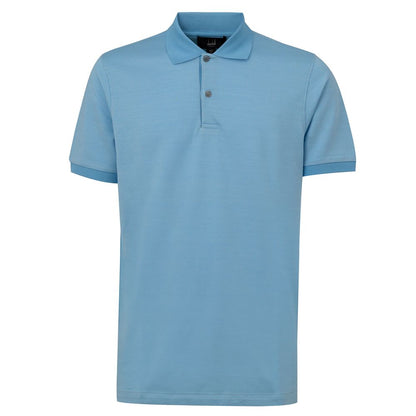 Polo Dunhill en coton bleu
