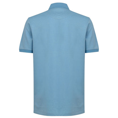 Polo Dunhill en coton bleu