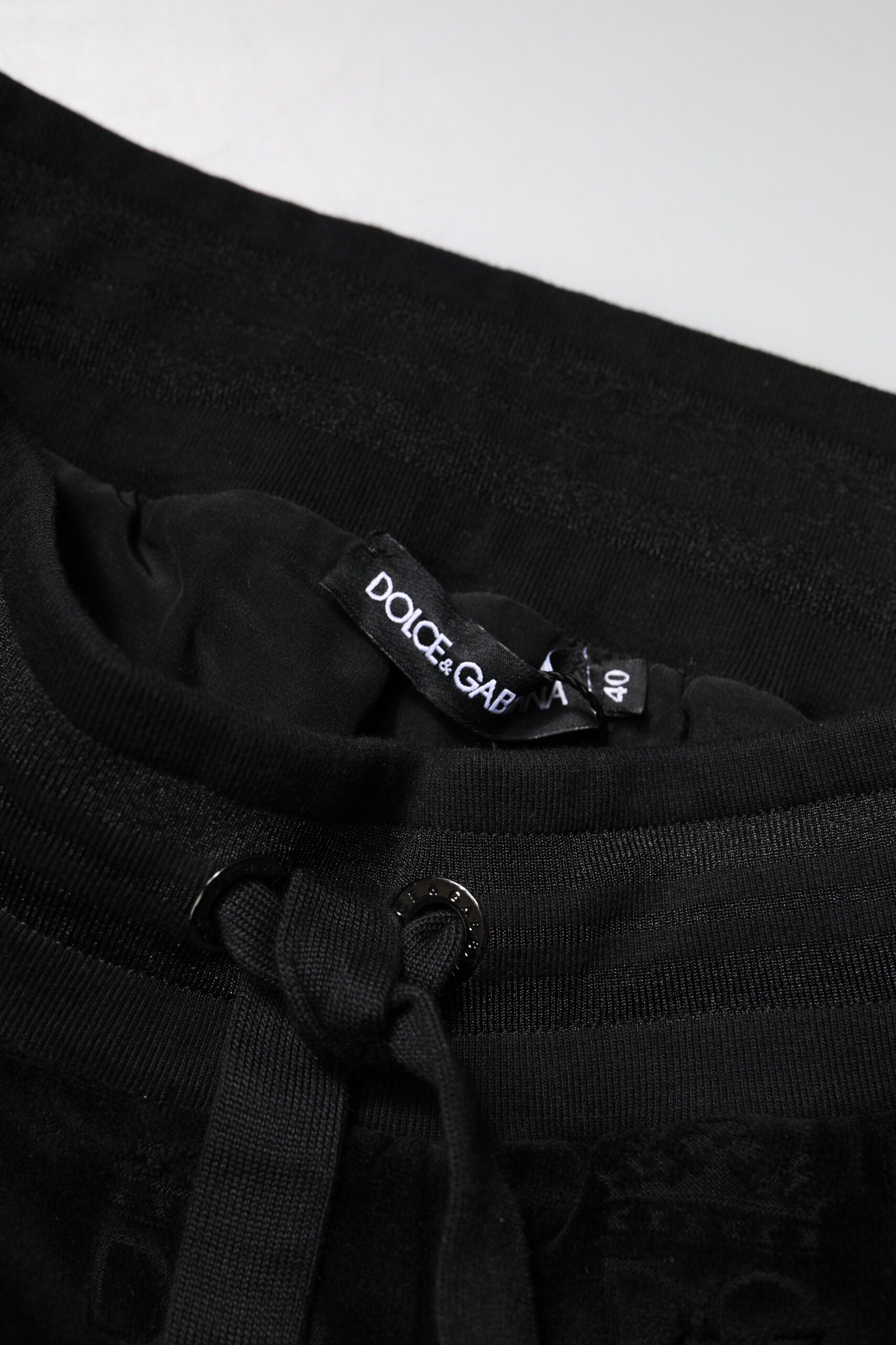 Dolce & Gabbana Black All-Over DG Logo Print Jogger Pants by Dolce & Gabbana