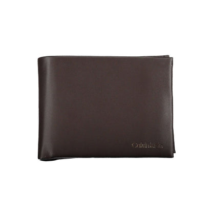 Portefeuille élégant en cuir à deux compartiments Calvin Klein