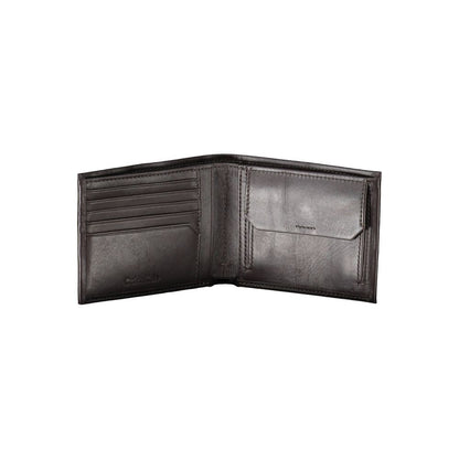 Portefeuille élégant en cuir à deux compartiments Calvin Klein