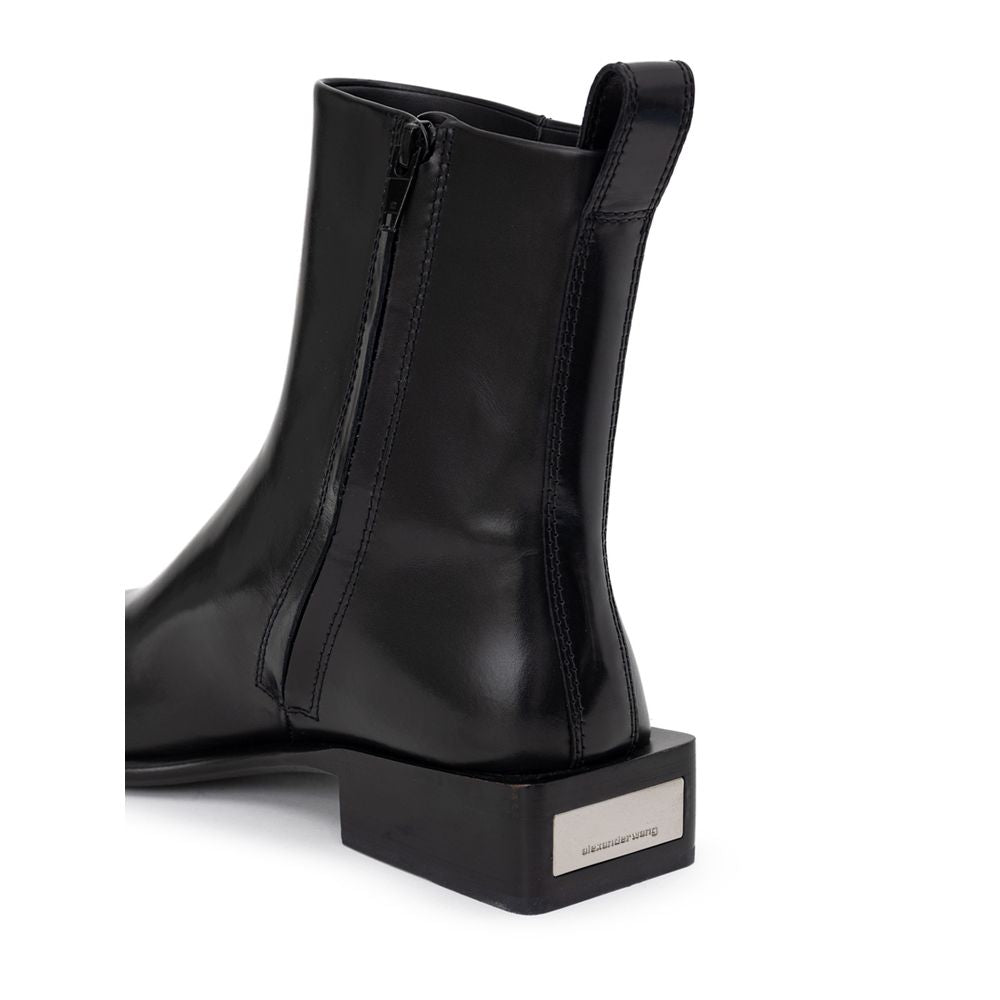 Alexander Wang Black Leather Boot by Alexander Wang