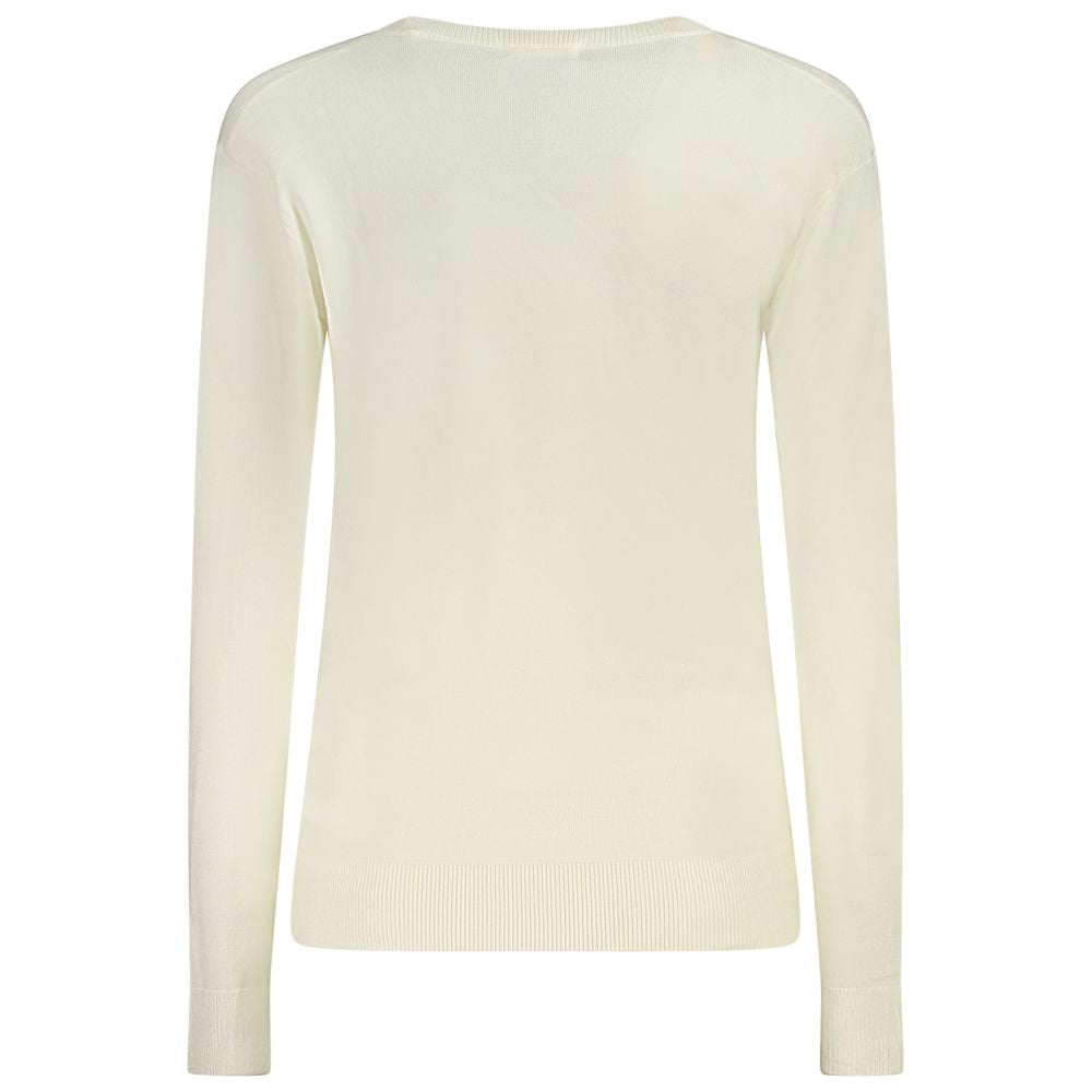 Guess Jeans White Viscose Sweater by Guess Jeans