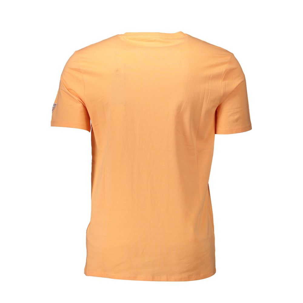 Guess Jeans Orange Cotton Men T-Shirt by Guess Jeans