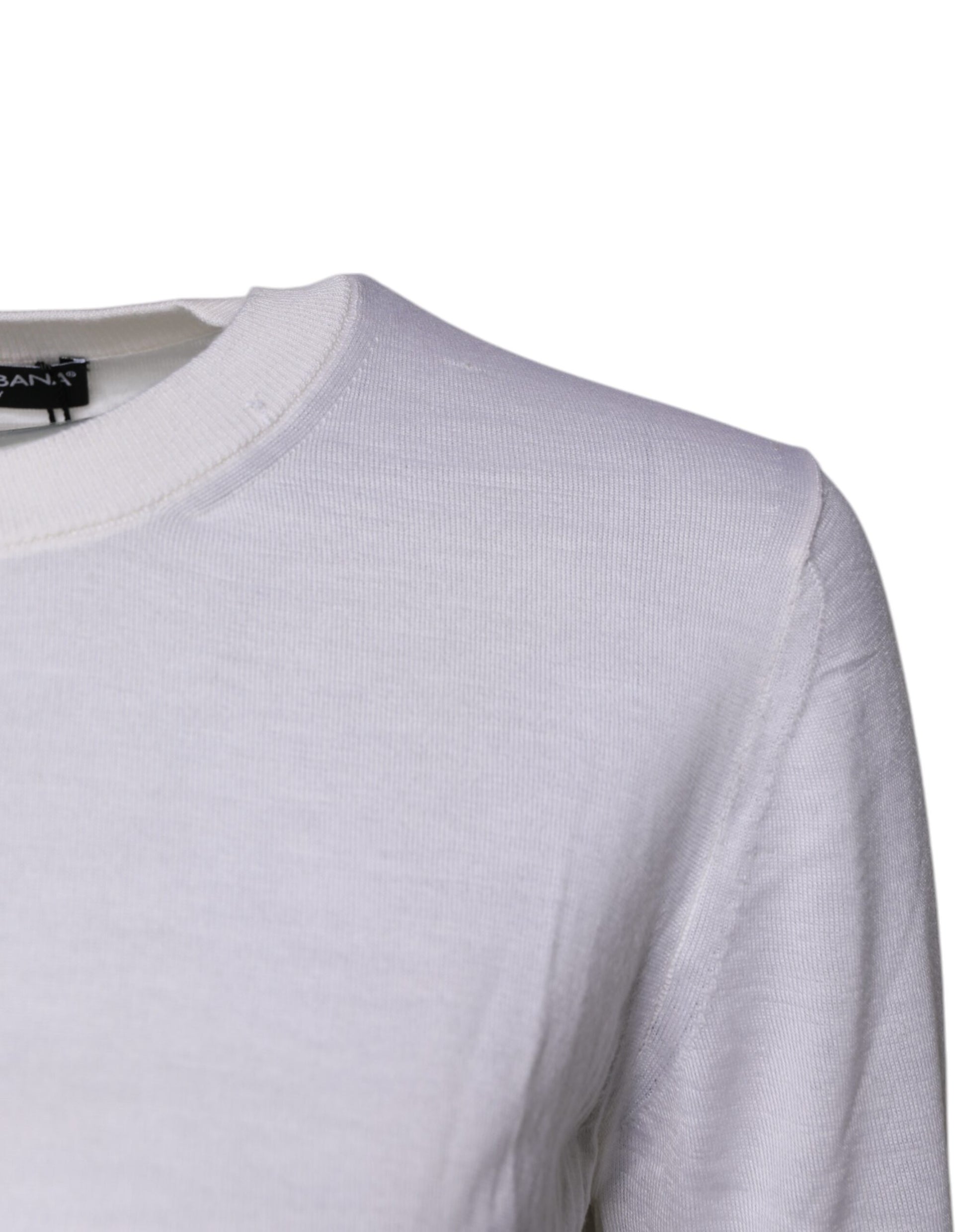 Dolce & Gabbana Cream Cashmere Knit Cropped Cardigan Sweater by Dolce & Gabbana
