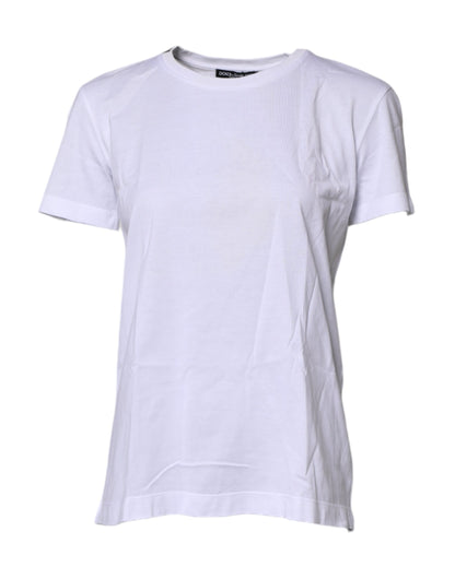 Dolce & Gabbana White Short Sleeves Round Neck Top T-shirt by Dolce & Gabbana