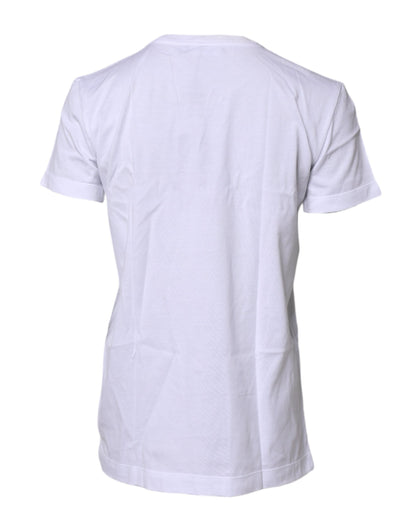 Dolce & Gabbana White Short Sleeves Round Neck Top T-shirt by Dolce & Gabbana
