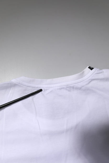 Dolce & Gabbana White Short Sleeves Round Neck Top T-shirt by Dolce & Gabbana