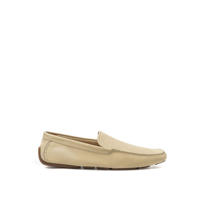 Bally Beige Leather Moccassin by Bally