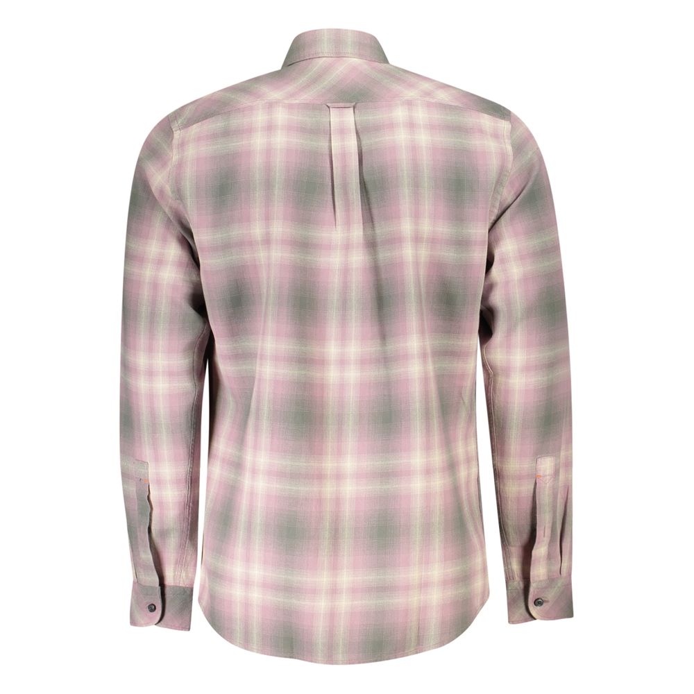 Hugo Boss Pink Cotton Men Shirt by Hugo Boss