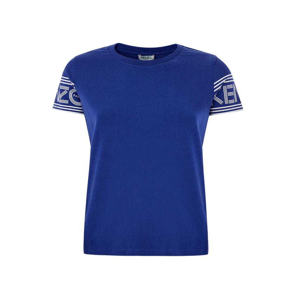 Kenzo Chic Blue Cotton Tee for Stylish Comfort by Kenzo