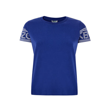 Kenzo Chic Blue Cotton Tee for Stylish Comfort by Kenzo
