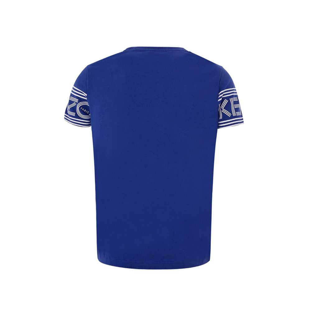 Kenzo Chic Blue Cotton Tee for Stylish Comfort by Kenzo