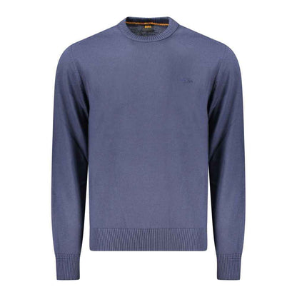 Hugo Boss Blue Wool Men Sweater
