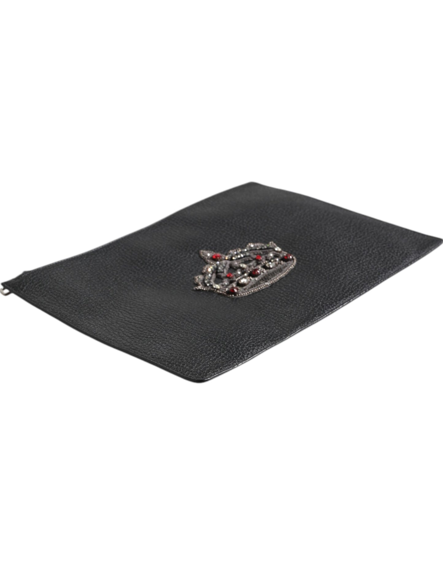 Dolce & Gabbana Pouch Bag Calf Leather Clutch - Zwart