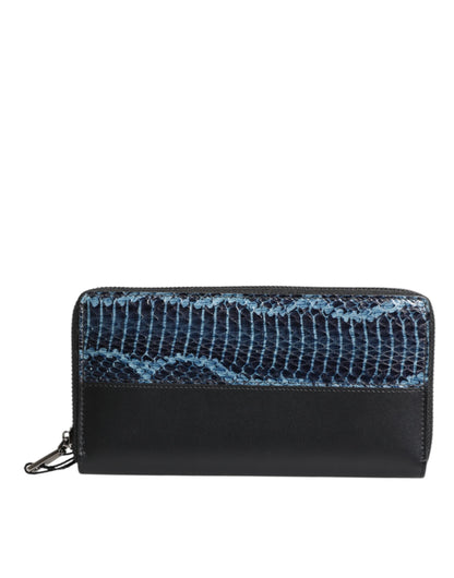 Dolce & Gabbana Continental Portemonnee - Zwart Blauw