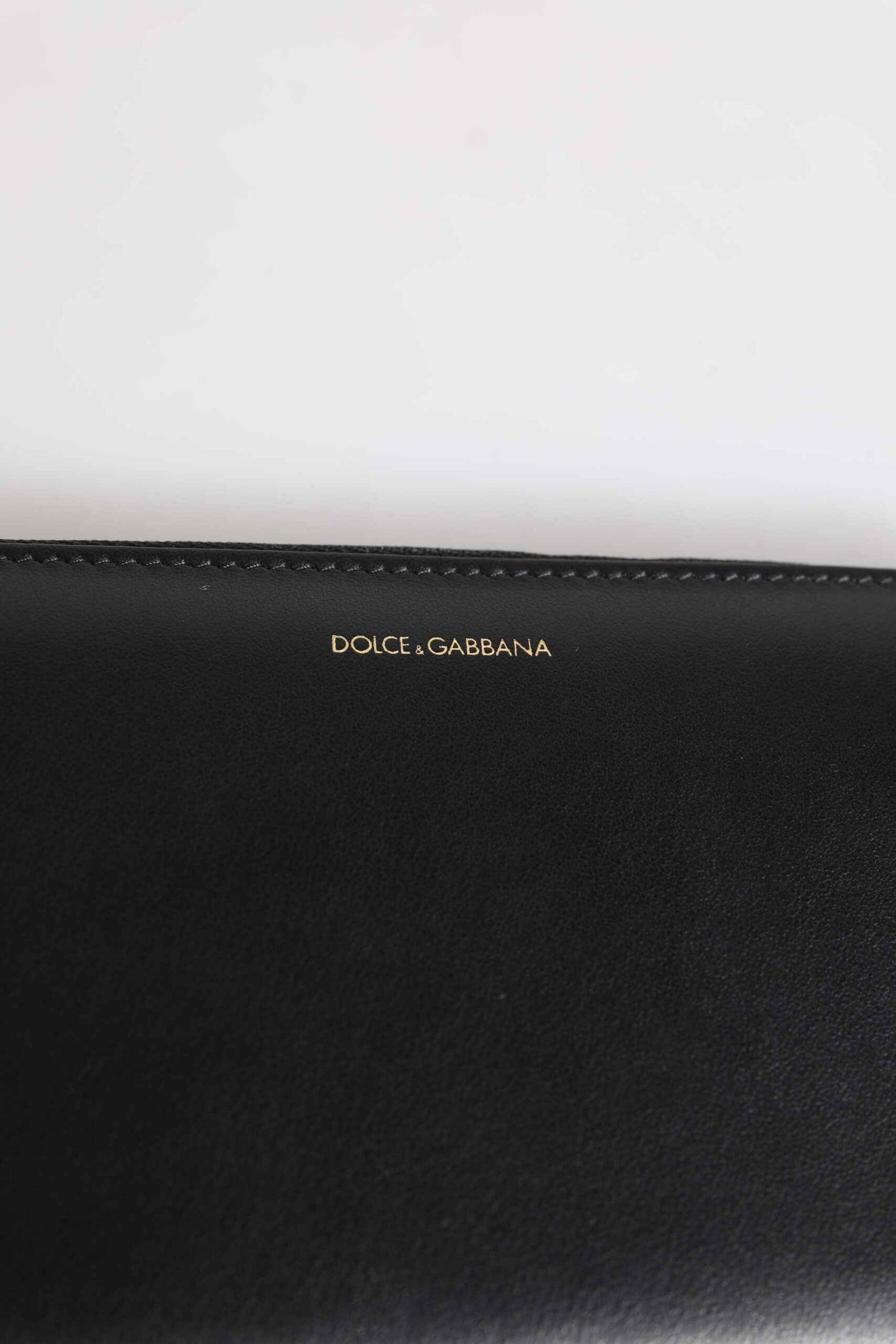 Dolce & Gabbana Black Blue Exotic Leather Embossed Continental Wallet