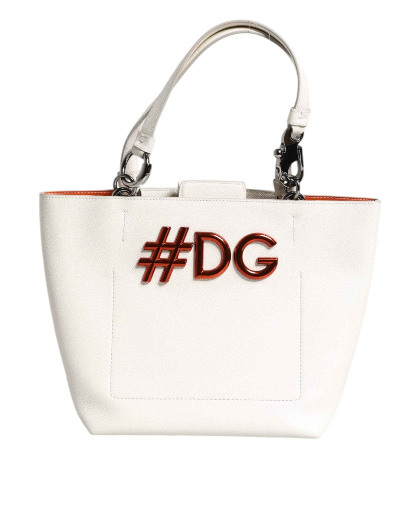 Dolce & Gabbana Beatrice Lederen Tophandvat Tote Wit 25x24 by Dolce & Gabbana