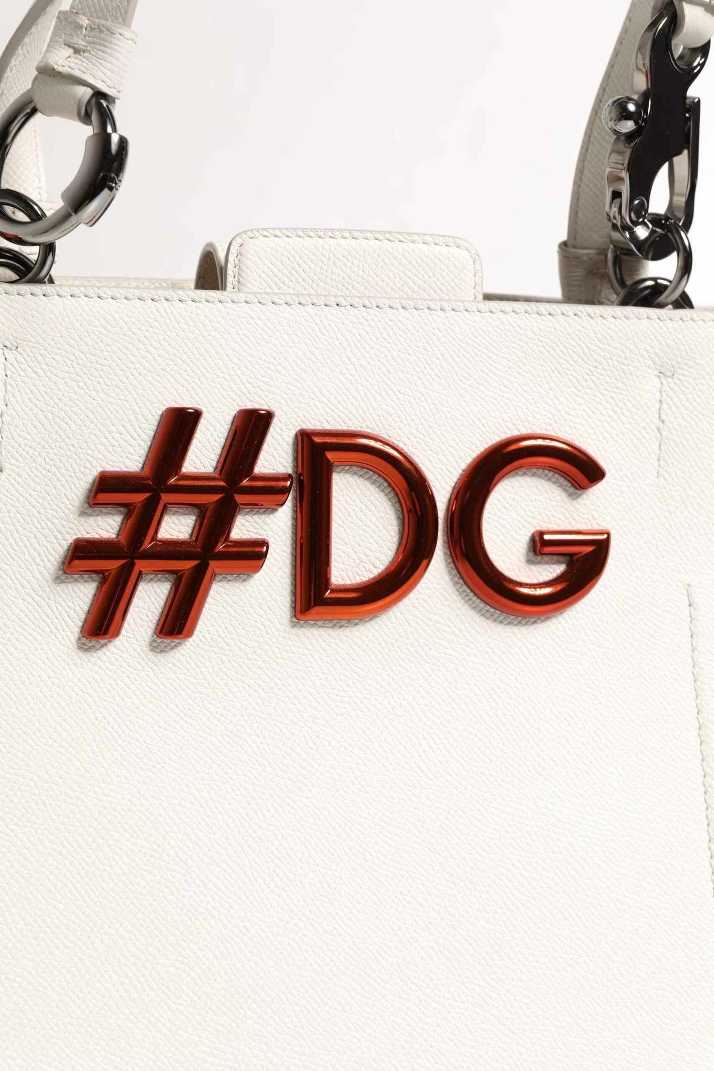 Dolce & Gabbana Beatrice Lederen Tophandvat Tote Wit 25x24 by Dolce & Gabbana
