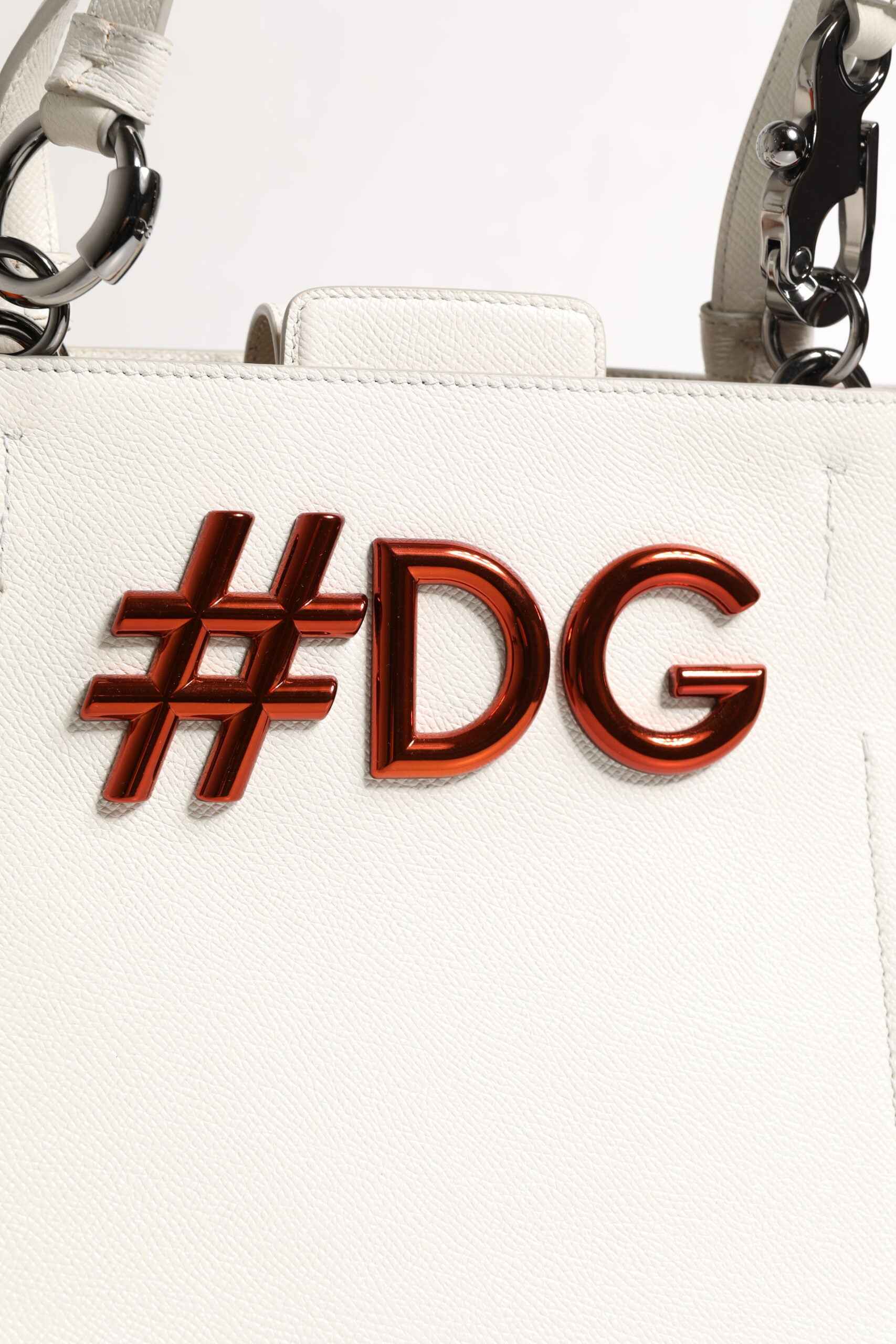 Dolce & Gabbana Beatrice Lederen Tophandvat Tote Wit 25x24 by Dolce & Gabbana