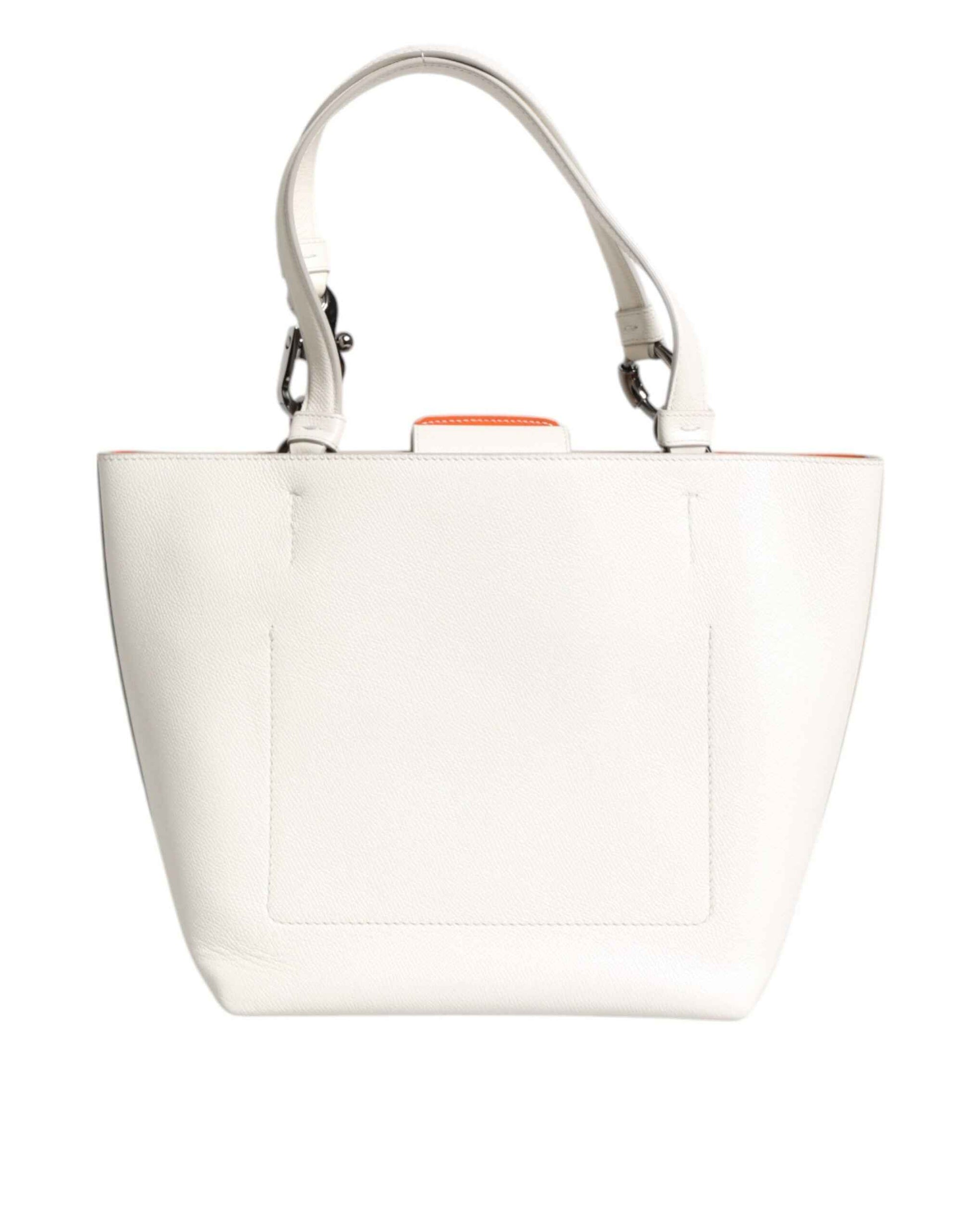 Dolce & Gabbana Beatrice Lederen Tophandvat Tote Wit 25x24 by Dolce & Gabbana