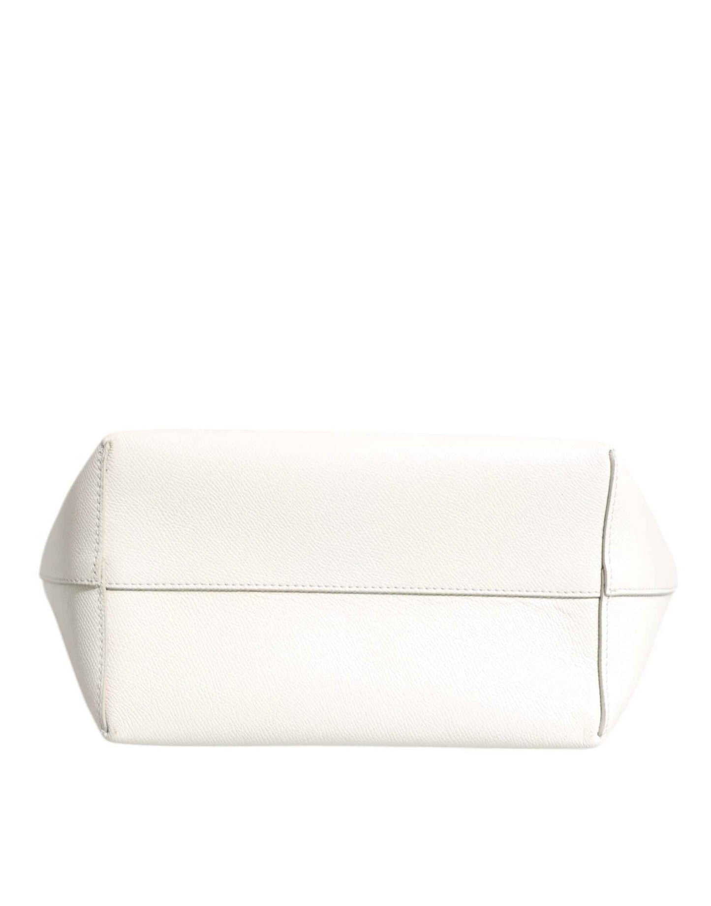 Dolce & Gabbana Beatrice Lederen Tophandvat Tote Wit 25x24 by Dolce & Gabbana