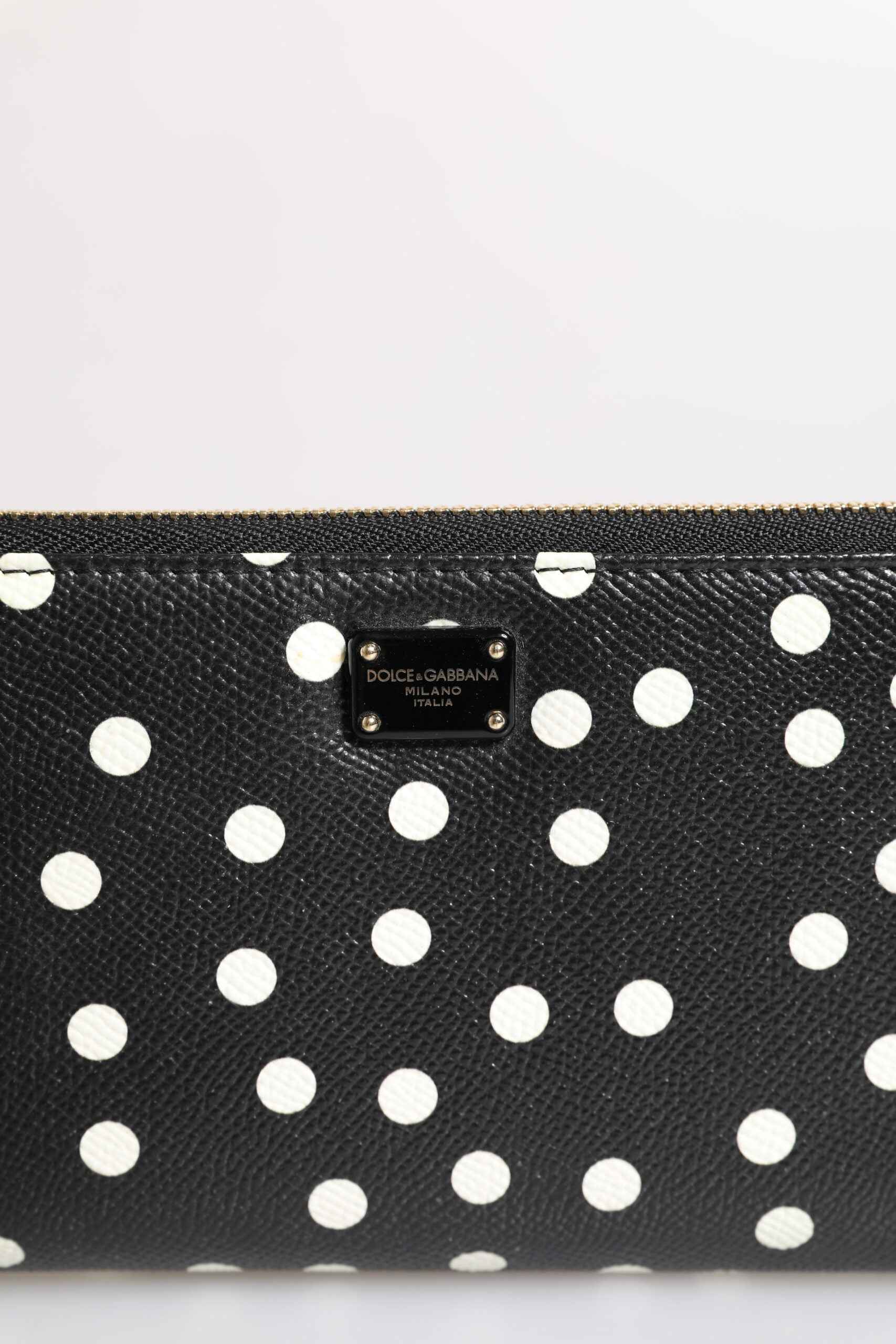 Dolce & Gabbana Continental Portemonnee Kalfsleer Zwart-Wit by Dolce & Gabbana