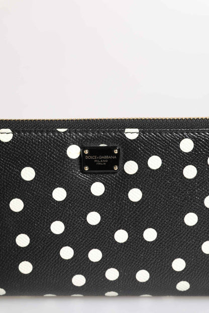 Dolce & Gabbana Continental Portemonnee Kalfsleer Zwart-Wit by Dolce & Gabbana