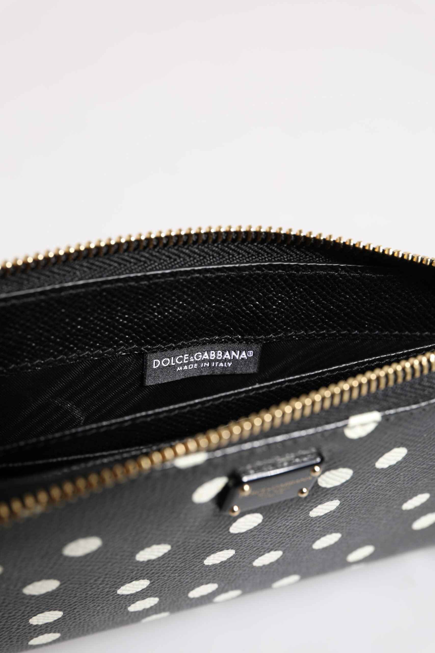 Dolce & Gabbana Continental Portemonnee Kalfsleer Zwart-Wit by Dolce & Gabbana