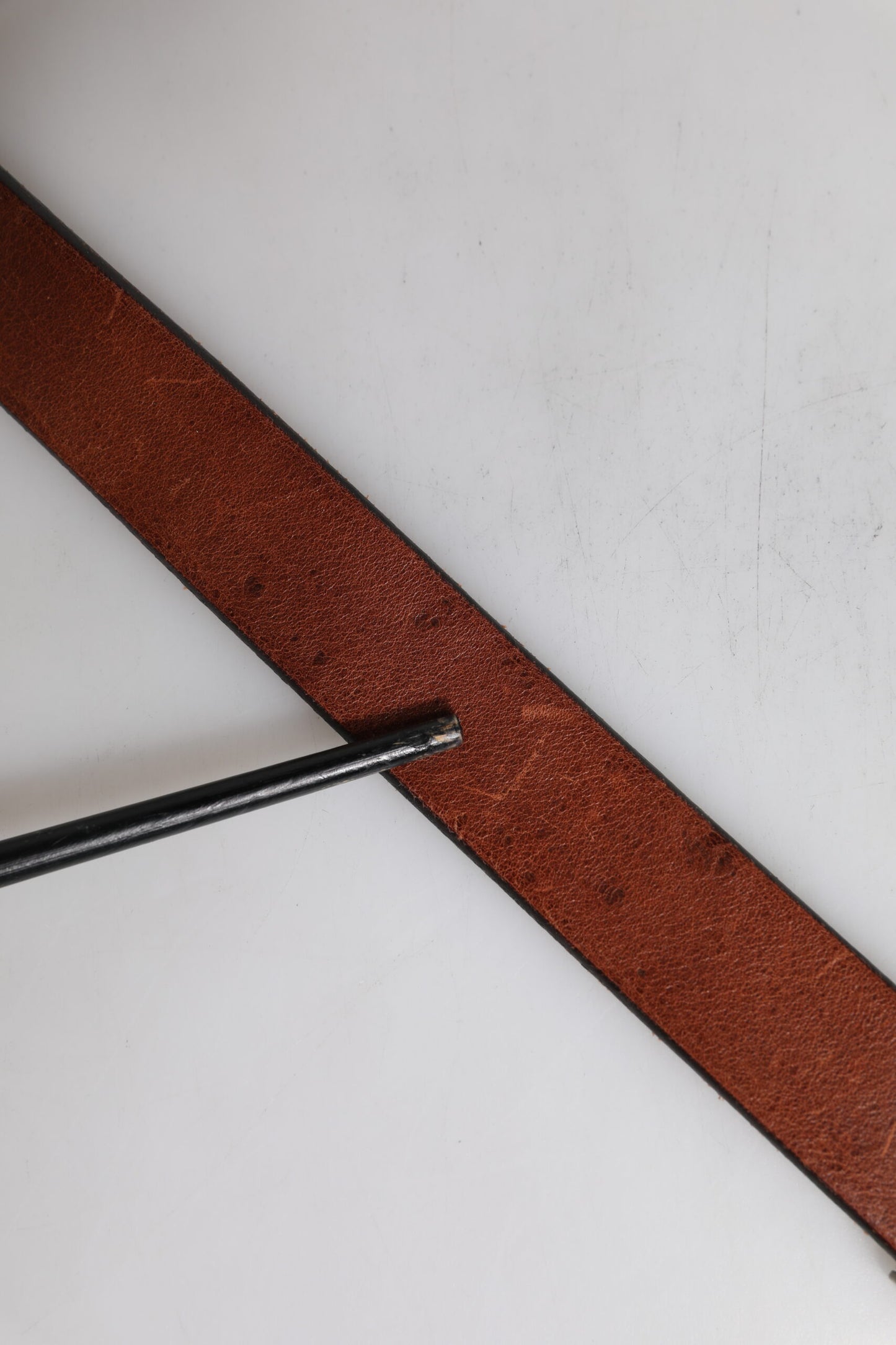 Ceinture classique Dolce &amp; Gabbana en cuir marron avec boucle en métal
