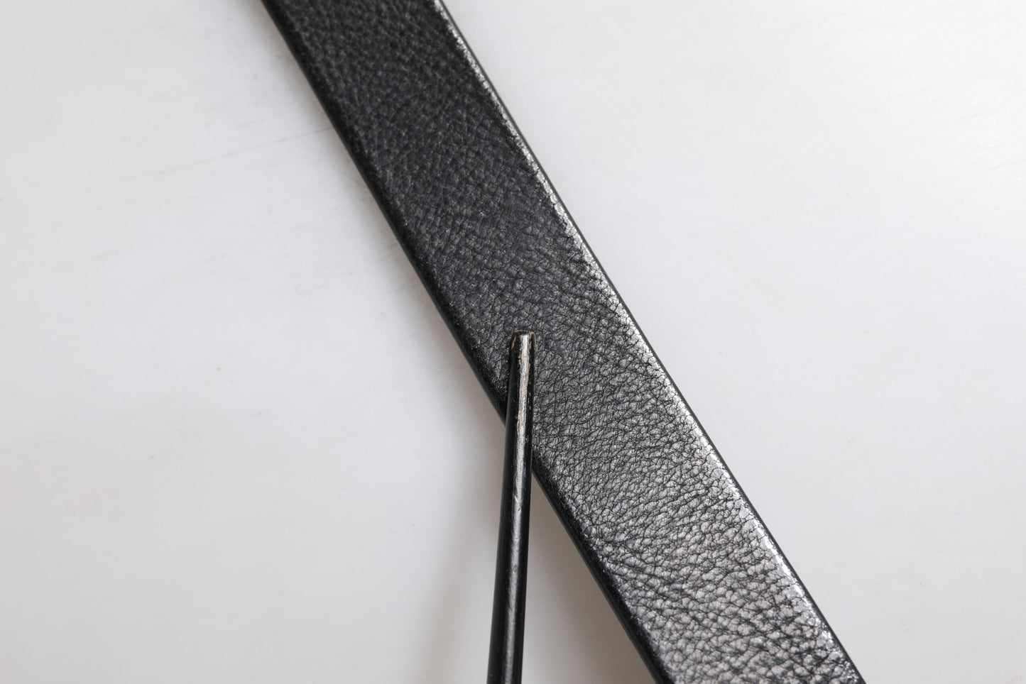 Ceinture classique en cuir noir Dolce &amp; Gabbana avec boucle en métal