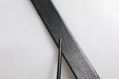 Ceinture classique en cuir noir Dolce &amp; Gabbana avec boucle en métal