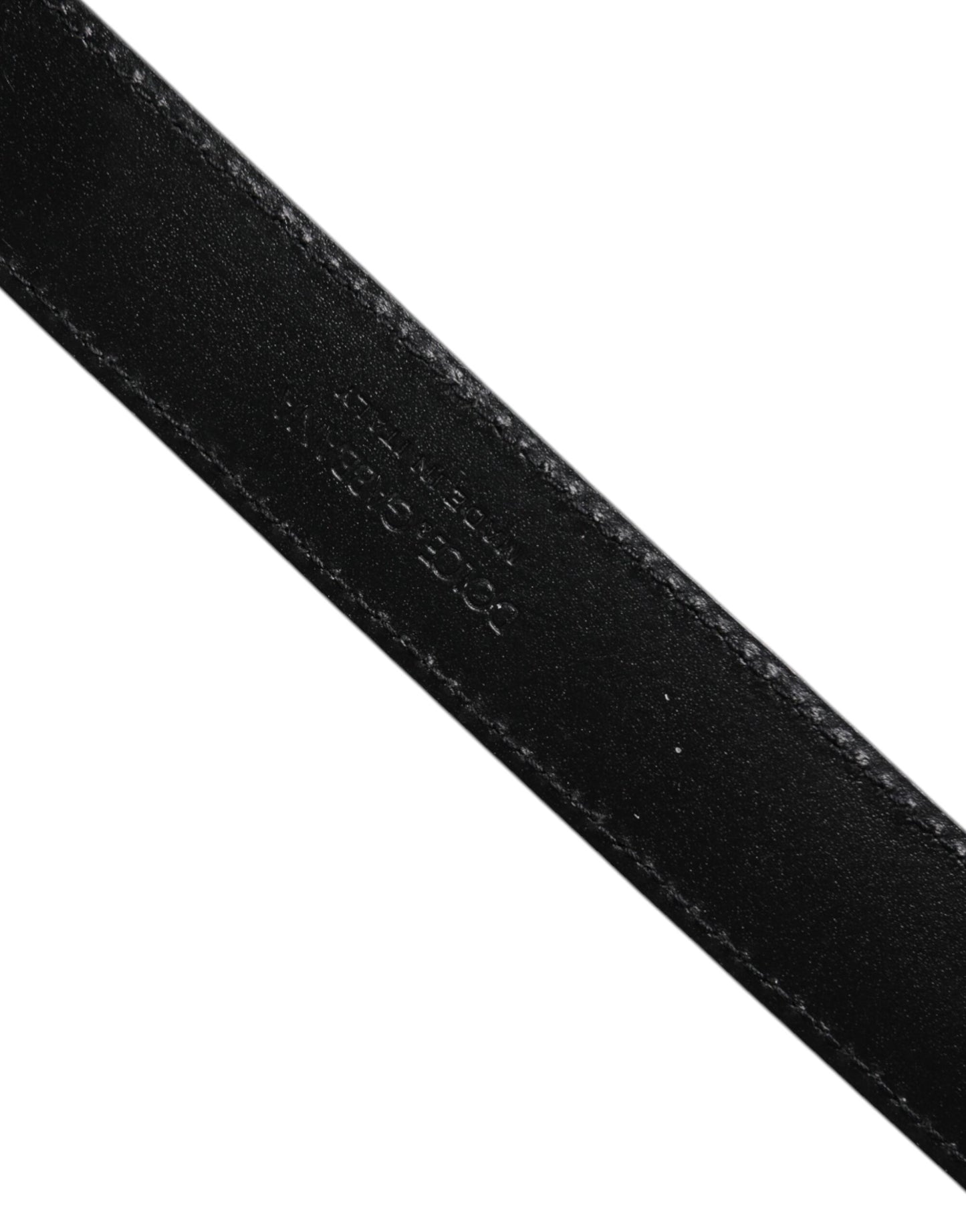 Ceinture classique à boucle en métal en cuir exotique marron Dolce &amp; Gabbana