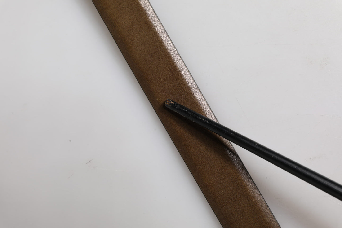 Ceinture classique en cuir marron Dolce &amp; Gabbana avec boucle en métal et logo