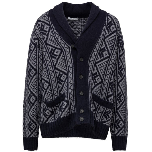 Cardigan en cachemire bicolore Cruciani
