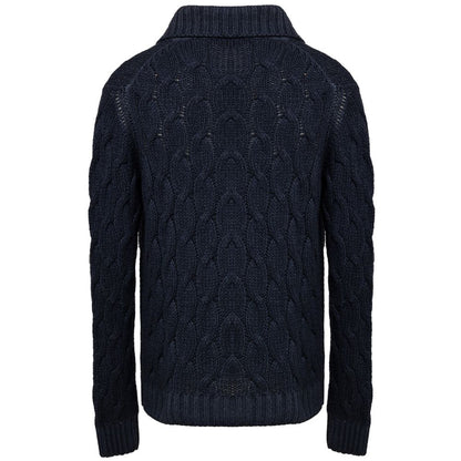 Cardigan en cachemire bleu Cruciani