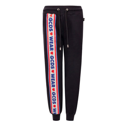 GCDS Black Cotton Joggers Workout Pant by GCDS