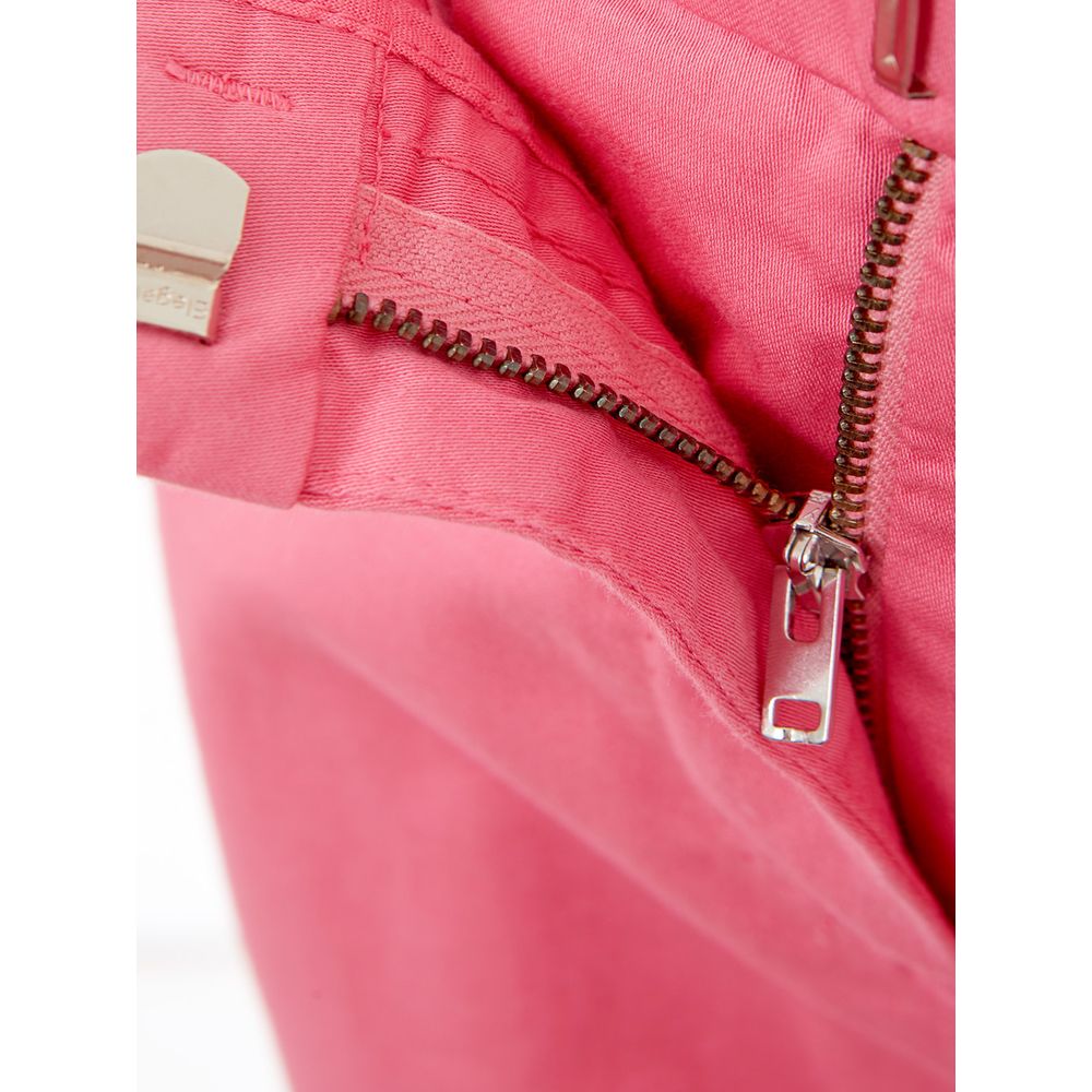 Lardini Elegant Cotton Pink Trousers for Sophisticated Style by Lardini