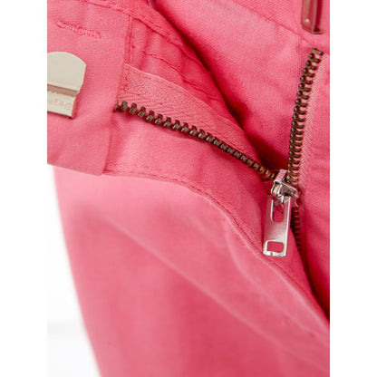 Lardini Elegant Cotton Pink Trousers for Sophisticated Style by Lardini