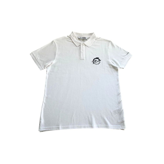 Polo Trussardi Beachwear en coton blanc pour homme